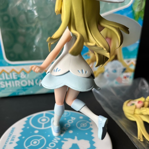 Anime figure MegaHouse G.E.M. Pokemon Series Lillie Shiron Alola Rokon Figure - Picture 8 of 12